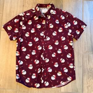 Denim and Flower Christmas Santa Holiday shirt